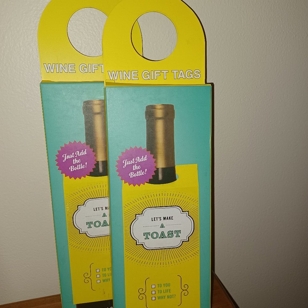 Paper Wine Gift Tags New